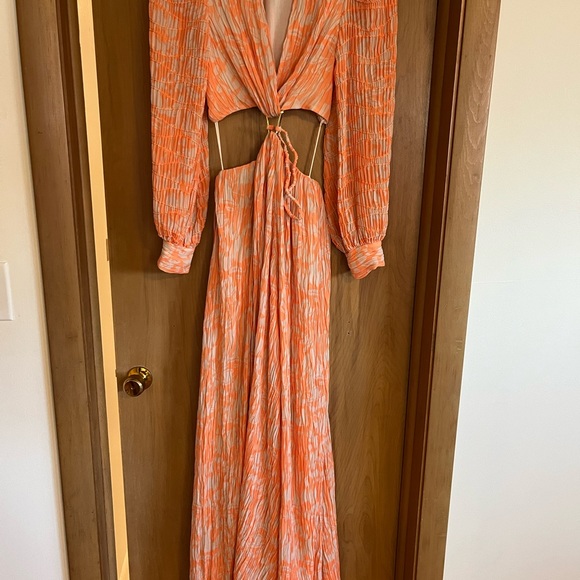 Jonathan Simkhai Pirya Maxi Dress size 0 worn once! Retails: $695.00 Price:$300 - Picture 3 of 7